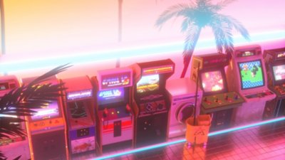 صورة فنية أساسية من لعبة Arcade Paradise