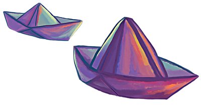 Paper boats