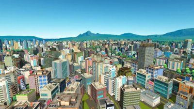 Cities: VR screenshot showing a cityscape