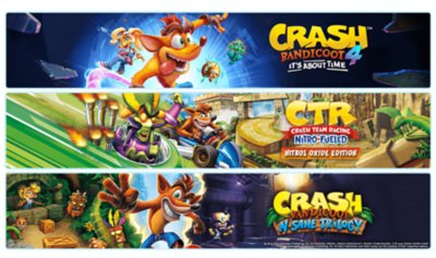 งานศิลป์บันเดิลหน้าร้านค้า Crash Bandicoot Quadrilogy