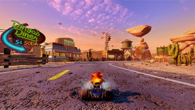 Crash™ Team Racing Nitro-Fueled Dingo Canyon ภาพหน้าจอเกมเพลย์