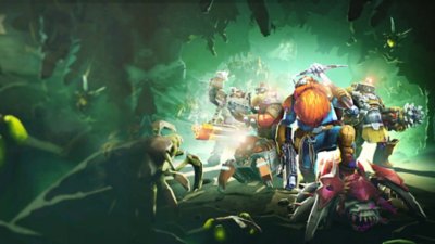 Deep Rock Galactic illustrazione eroe