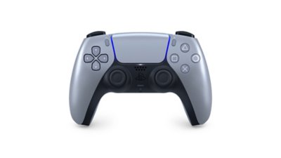 Manette de jeu sans fil DualSense Argent sterling vue de devant