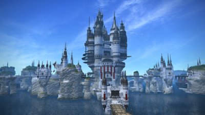 Final Fantasy XIV Online – snímka obrazovky s lokáciou z Limsy Lominsy