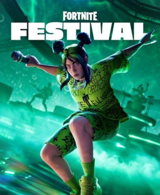 Fortnite screenshot showing Season 3 content featuring Billie Eilish 