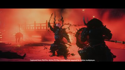 《Ghost of Tsushima: Legends（奇谈模式）》截屏：桥之役