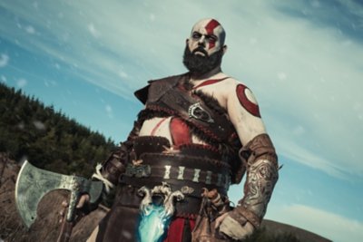 Kratos fan art cosplay