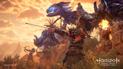 horizon forbidden west screenshot - machines battling