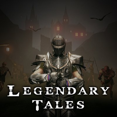 Legendary Tales גרפיקה המציגה אביר בשריון