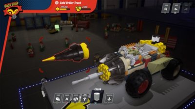 Гараж в LEGO 2K Drive — снимок экрана 5.