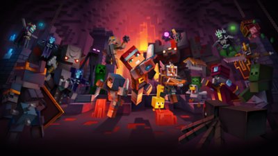 Minecraft Dungeons キーアートワーク