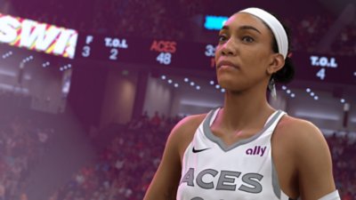 NBA 2K25 – Capture d'écran montrant A'ja Wilson