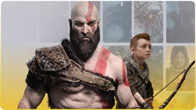 PS Plus promosyon görselinde God of War'un ana görseli yer alıyor.