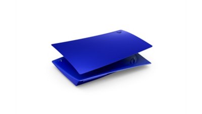 Zijaanzicht van het Cobalt Blue PS5-consolepaneel