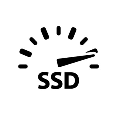 أيقونة ميزة PS5 - محرك الأقراص فائق السرعة SSD