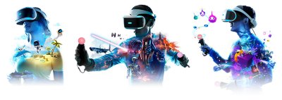 spelers die PS VR-headset dragen
