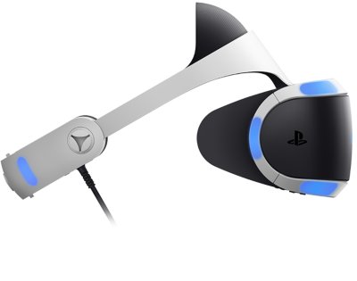 PS VR headset oldalnézet