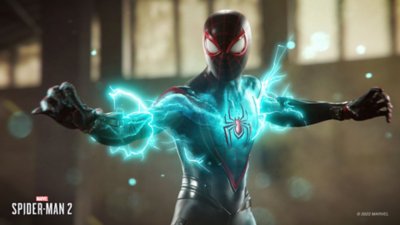 Marvel's Spider-Man 2 – snímek obrazovky s Milesem