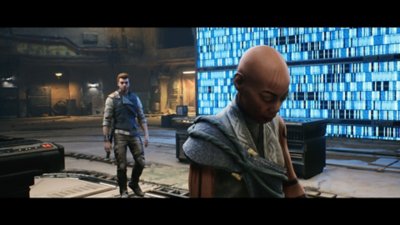 Star Wars Jedi: Survivor screenshot showing Cal talking with Cere Junda