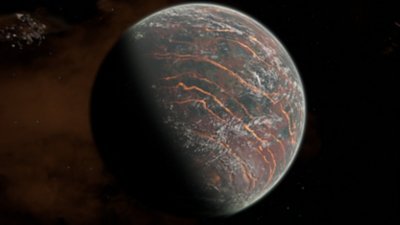 De Star Wars Outlaws-planeet Toshara, gezien vanuit de ruimte