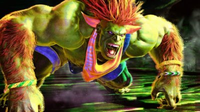 Street Fighter 6 – skjermbilde som viser Blanka lade opp til et angrep