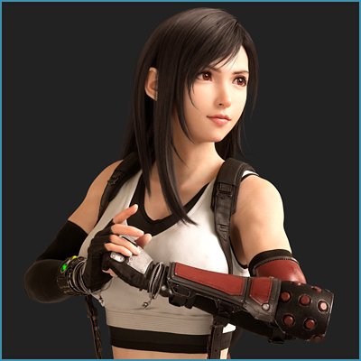 Final Fantasy VII Rebirth key art depicting Tifa.