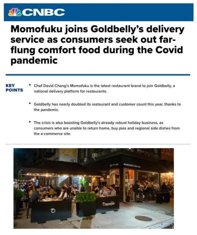 Momofuku Now Shipping on Goldbelly article thumbnail