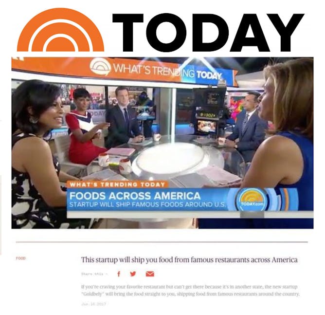 Goldbelly Featured on The Today Show article thumbnail