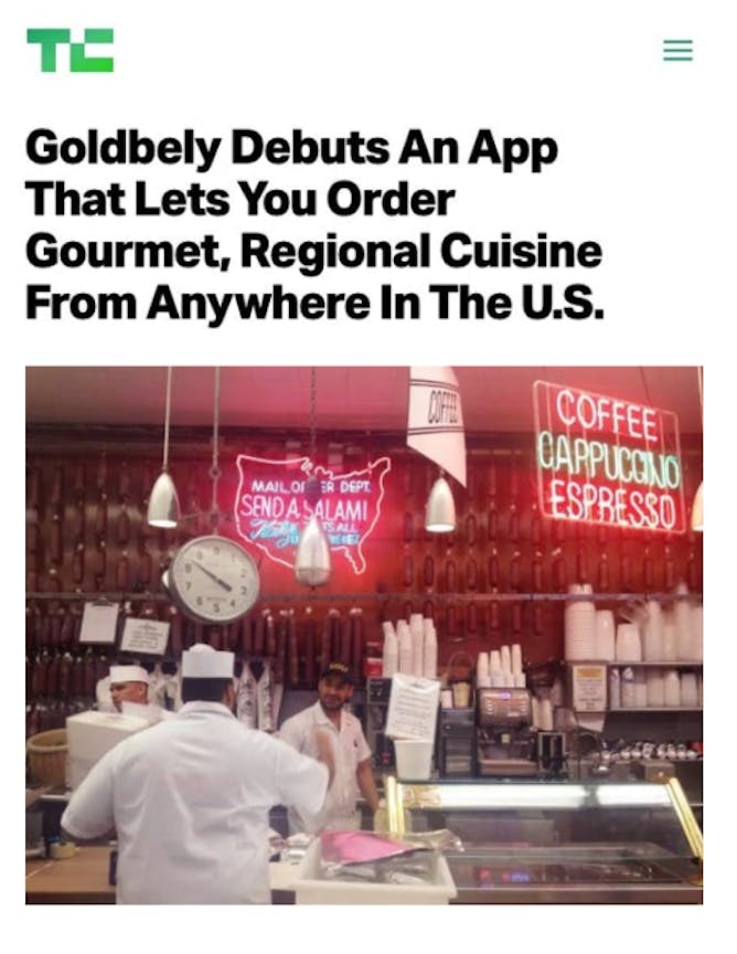 Goldbelly's New App article thumbnail