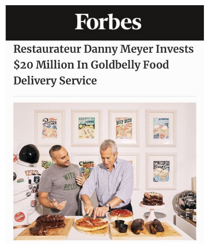 Danny Meyer Invests in Goldbelly article thumbnail