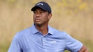 Tiger Woods of the USA during a practice round ahead of the 152nd Open Championship at Royal Troon