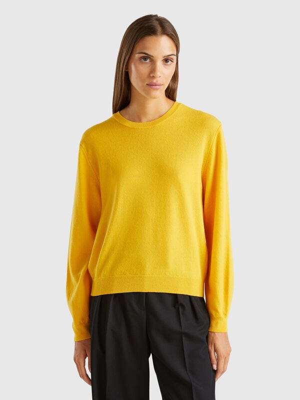 Relaxed fit pure Merino wool sweater Women