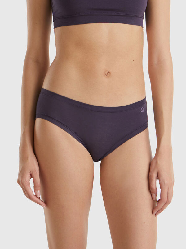 High-rise underwear in super stretch organic cotton Women