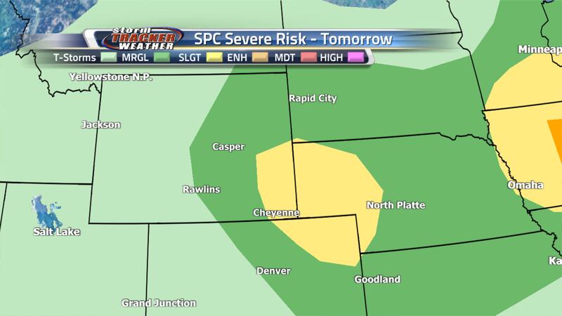 Severe Weather risk for Monday