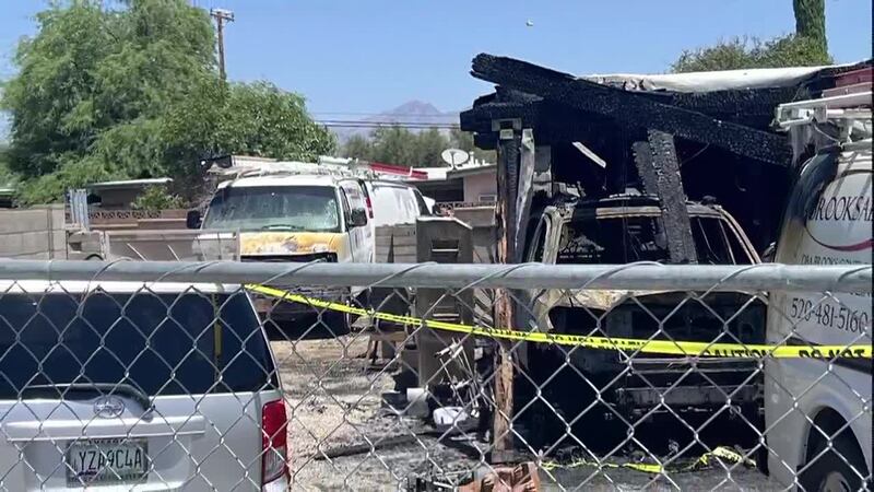 Two hurt, three dogs and one cat dead in Tucson house fire