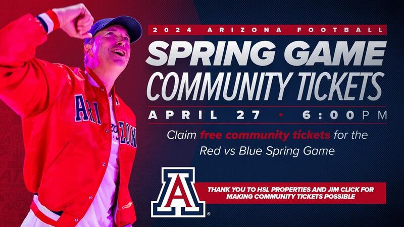 The University of Arizona Red-Blue game is set for Saturday, April 27.