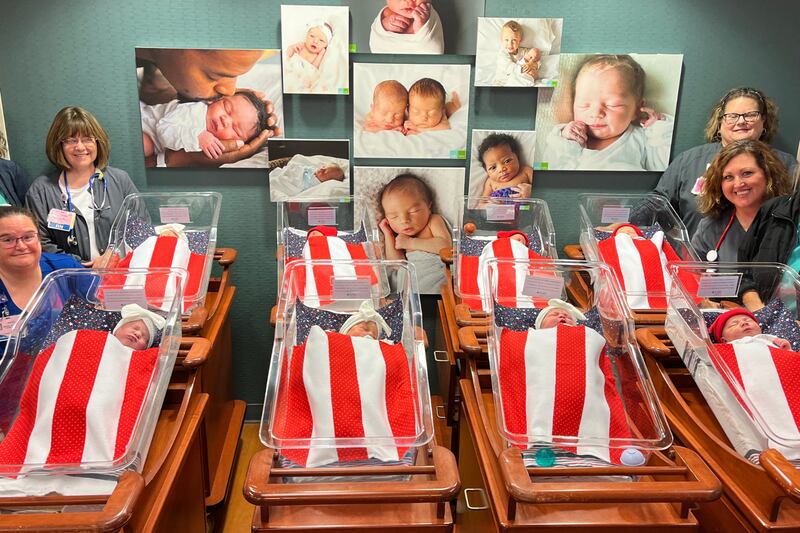 St. Luke’s Hospital welcomed eight “Yankee Doodle Darlings” ahead of Independence Day.