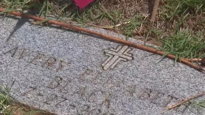 A Lexington couple says their baby was buried in a different spot than where her grave maker...