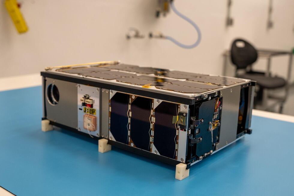 "CatSat" is set to test high speed communications using a unique, balloon antenna.