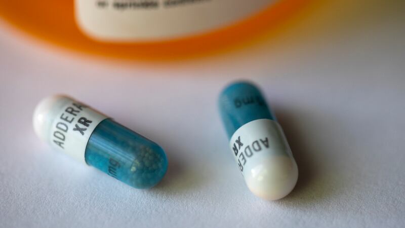 FILE - Adderall XR capsules are displayed on Friday, Feb. 24, 2023. The founder and CEO of a...