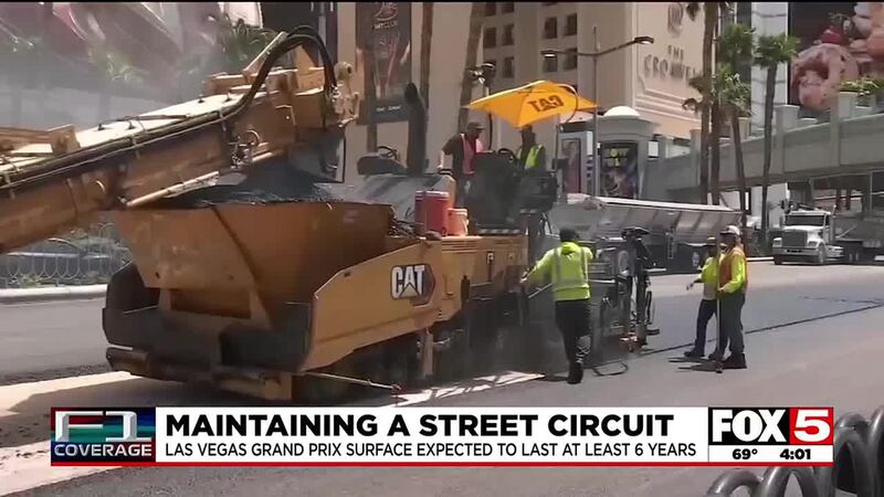 Preparations to ready street circuit for F1′s Las Vegas Grand Prix are unprecedented