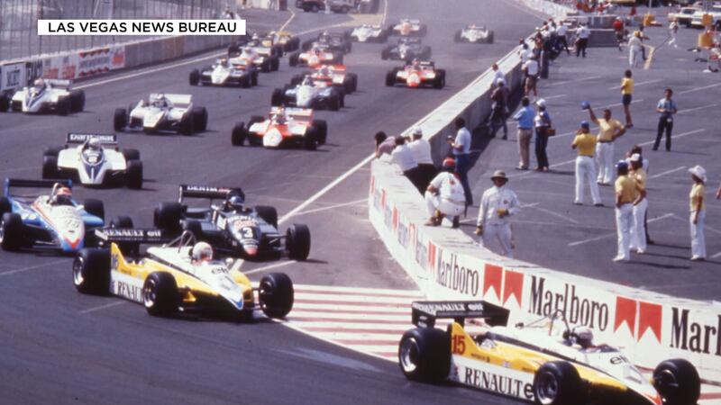 The first Las Vegas Grand Prix at Caesars Palace in 1981