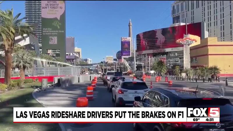 Some Las Vegas rideshare drivers hit the brakes on F1 despite surcharge incentives