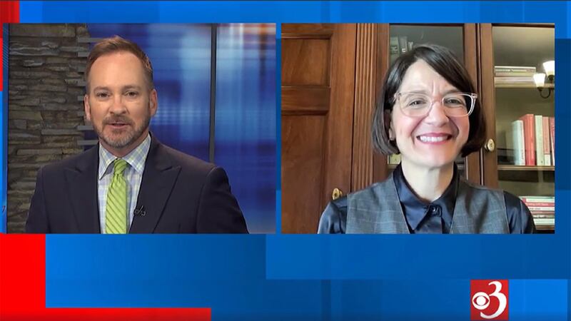 Darren Perron speaks one-on-one with Vermont Congresswoman Becca Balint.