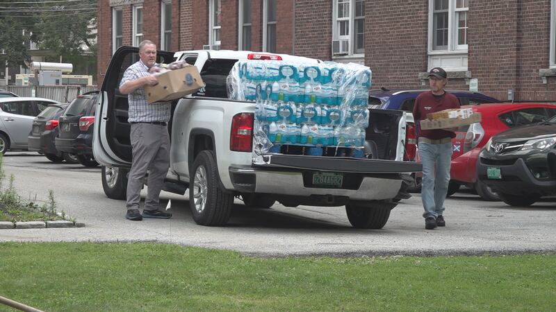 Dozens of volunteers spent their Saturday cleaning up flood damage in Barre