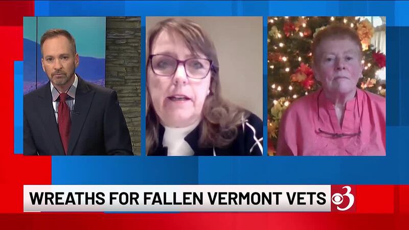 "Wreaths Across America" volunteers Susan Sweetser and Gail Billings discuss how the group...