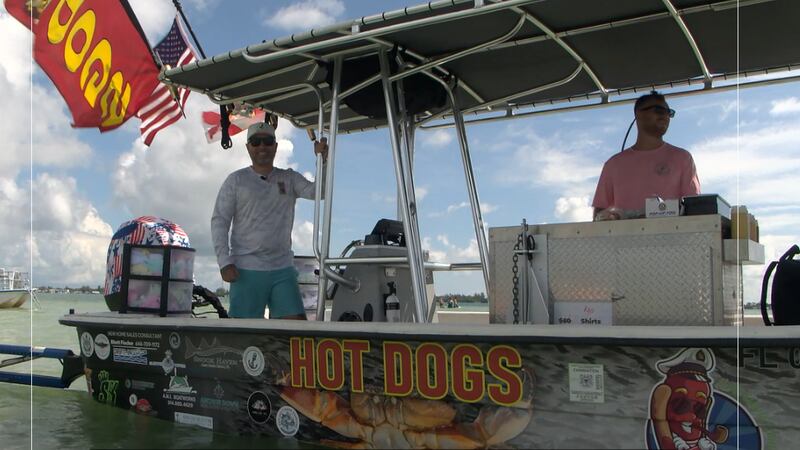 ‘The Hot Dog Guy’ serving up hot dogs on the water