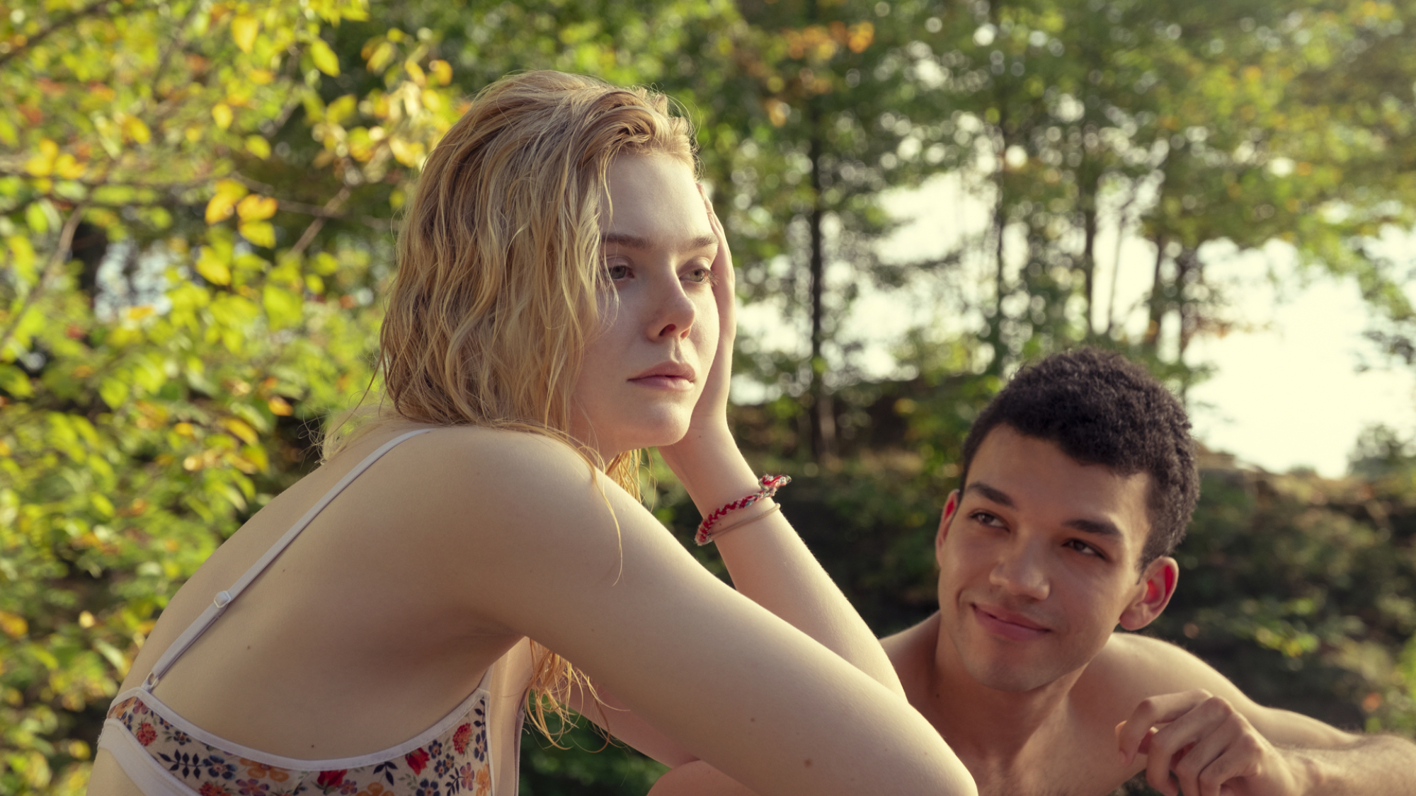 Elle Fanning and Justice Smith in "All the Bright Places"