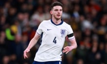 Declan Rice of England during the international friendly match