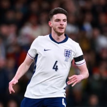 Declan Rice of England during the international friendly match